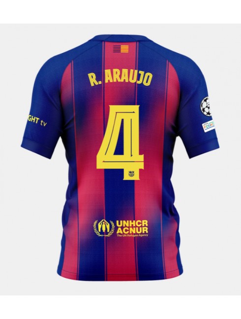 Muži Futbalové oblečenie Barcelona Ronald Araujo #4 2025-26 Krátky Rukáv - Domáci Muži Futbalové oblečenie Barcelona Ronald Araujo #4 2025-26 Krátky Rukáv - Domáci